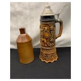 German Beer Stein Music Box ï¿½and Lovatt Jug