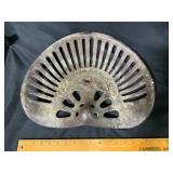 Antique Cast Iron Tractor Seat by WALTER A. WOOD