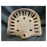 Antique Cast Iron Daines Tractor Seat