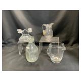 Glass Decorations and Pitchers