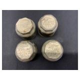 Four Vintage Ford Wheel Hub Caps