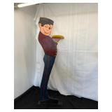 Painted Wooden Bellhop Display Stand