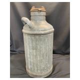 Vintage Galvanized Oil Can by Davis Welding