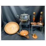 VTG Black Ceramic Teapot Cookie Jar & More