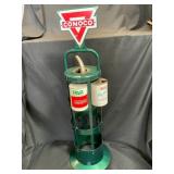 Vintage Conoco Display Rack with 2 Cans