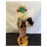 Handcrafted Kachina Doll on Wood Base