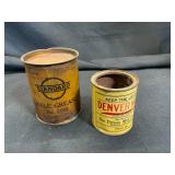 Vintage Axle Grease and Denver Mud Tins