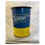 Vintage Varcon Lubricants Can, USA-Made