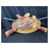 Quail Forever Wooden Wall Plaque