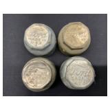 Four Vintage Ford Dust Caps