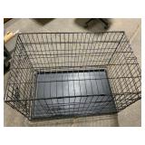 New Black Metal Wire Pet Crate with Tray