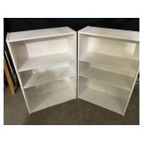 2 Bookshelves W/ Adjustable Shelves