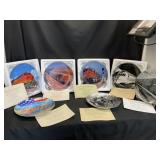 Commemorative Burlington Northern Train Plates