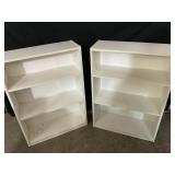 2-Bookshelves W/Adjustable Shelves