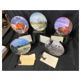5 Collector Burlington Northern Railroad Plates