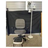 Another Nice Comfortable Office Chair, Lamp