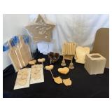 Unfinished Wooden Craft Items