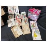 Vintage Sewing Patterns and Mini Machine