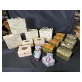 Decorative Tin and Wood Boxes