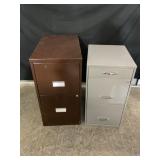 2- Locking File Cabinets, One has keys