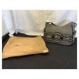 Montana West Gray Handbag With Embellishments