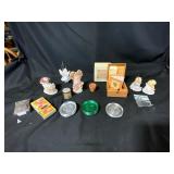 Vintage Aluminum Coasters & Precious Moments Figur