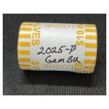 Original Roll of (20) 2025-P Kennedy Half Dollars