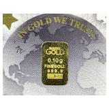 .1gm Gold Bar