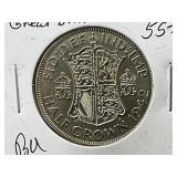 1942 Silver Half Crown Great Britain