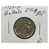 1937-P Buffalo Nickel