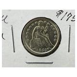 1853 Seated Dime - Arrows at Date