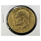 1974 Eisenhower Silver Dollar *Gold Tone*