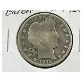 1915-S Barber Half Dollar