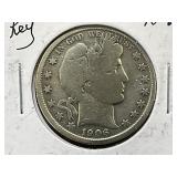 1906-O Barber Silver Half Dollar *Key Date*