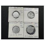 (4) 1900s Kenesaw, NE Trade Tokens