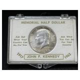 1964 JFK Silver Half Dollar *Memorial & Cased*