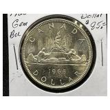 1965 Canadian Silver Dollar .925 Sterling