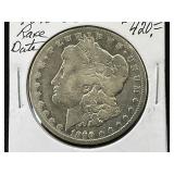 1890-CC Morgan Silver Dollar *RARE DATE*