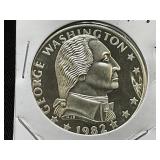1 Oz. Silver 1982 George Washington Round