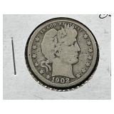 1902-P Barber Quarter