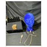 Jewelry Set Including Brooch and Watch