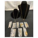 Two Bullet Pendant Necklaces with Extras