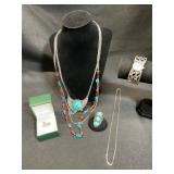 Jewelry Collection with Faux Turquoise
