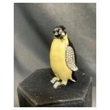 Hinged Enamel Penguin Trinket Box