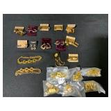Gold-Toned Bracelets and Earrings