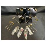 New Gold Tone Decorative Stick Pins