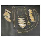Gold Tone Necklaces with Pendants