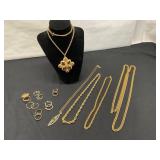 Gold-Tone Jewelry Pieces