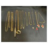 11 Gold-Toned Chains