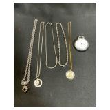 Jewelry Lot with Pocket Watch
